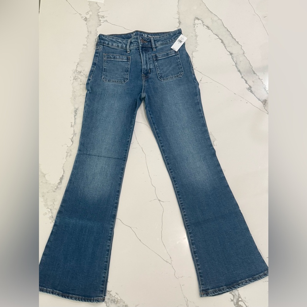 GAP Girls Size 12 70s Flare Highrise Jeans